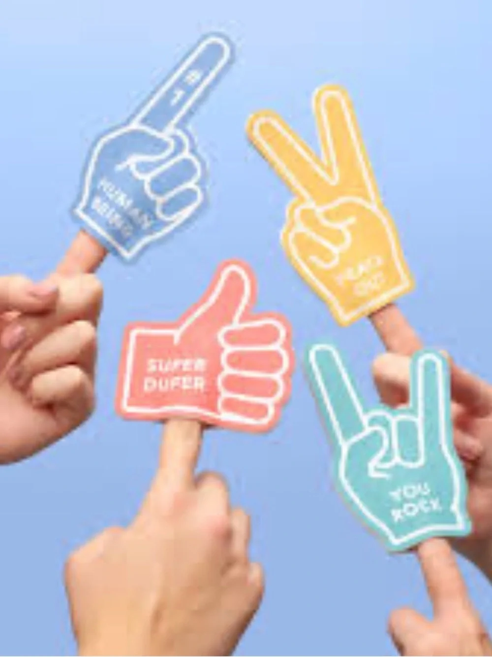 Pinch Provisions Mini Foam Finger Set - Multicolor Party Props